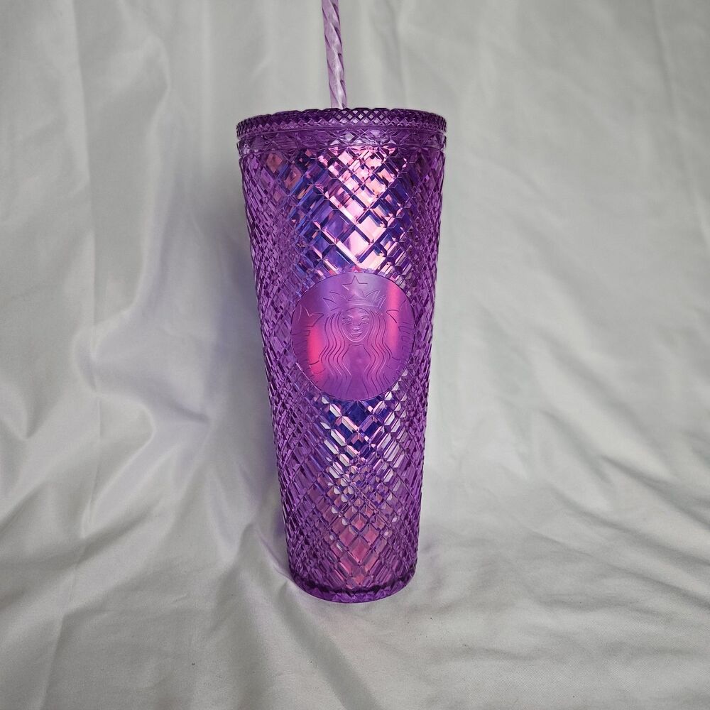 Starbucks Light Purple Taffy Jeweled 24oz Venti Cold Cup Tumbler 2023